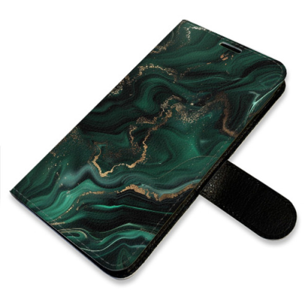 Flip pouzdro iSaprio - Samsung Galaxy S25 Ultra - Emerald 02 - kapsičky na karty