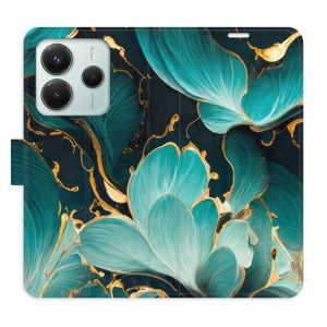 Flip pouzdro iSaprio - Xiaomi Redmi Note 14 5G - Blue Flowers 02 - kapsičky na karty