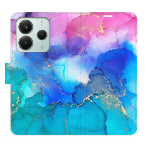 Flip pouzdro iSaprio - Xiaomi Redmi Note 14 5G - BluePink Paint - kapsičky na karty