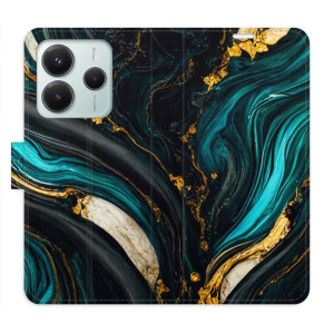 Flip pouzdro iSaprio - Xiaomi Redmi Note 14 5G - Dark Paint - kapsičky na karty