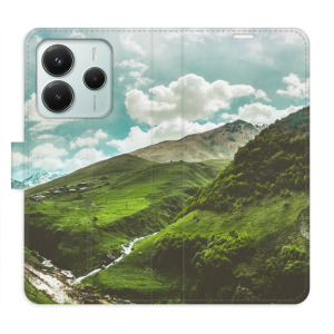 Flip pouzdro iSaprio - Xiaomi Redmi Note 14 5G - Mountain Valley - kapsičky na karty