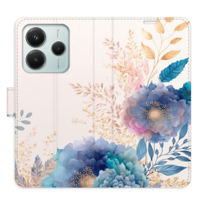 Flip pouzdro iSaprio - Xiaomi Redmi Note 14 5G - Ornamental Flowers 03 - kapsičky na karty