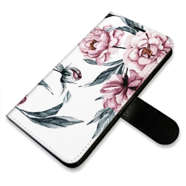 Flip pouzdro iSaprio - Xiaomi Redmi Note 14 5G - Pink Flowers - kapsičky na karty