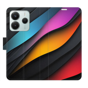 Flip pouzdro iSaprio - Xiaomi Redmi Note 14 5G - Color Waves - kapsičky na karty