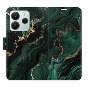 Flip pouzdro iSaprio - Xiaomi Redmi Note 14 5G - Emerald 02 - kapsičky na karty