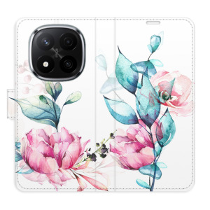 Flip pouzdro iSaprio - Xiaomi Redmi Note 14 Pro 5G / 14 Pro Plus 5G - Beautiful Flower - kapsičky na karty