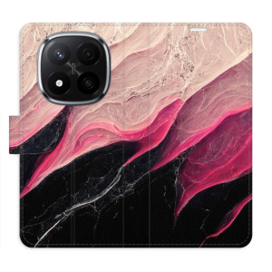 Flip pouzdro iSaprio - Xiaomi Redmi Note 14 Pro 5G / 14 Pro Plus 5G - BlackPink Marble - kapsičky na karty