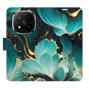 Flip pouzdro iSaprio - Xiaomi Redmi Note 14 Pro 5G / 14 Pro Plus 5G - Blue Flowers 02 - kapsičky na karty