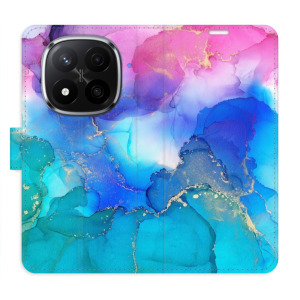 Flip pouzdro iSaprio - Xiaomi Redmi Note 14 Pro 5G / 14 Pro Plus 5G - BluePink Paint - kapsičky na karty