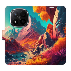 Flip pouzdro iSaprio - Xiaomi Redmi Note 14 Pro 5G / 14 Pro Plus 5G - Colorful Mountains - kapsičky na karty