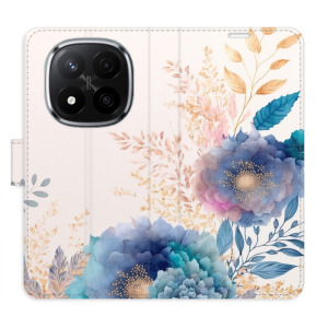 Flip pouzdro iSaprio - Xiaomi Redmi Note 14 Pro 5G / 14 Pro Plus 5G - Ornamental Flowers 03 - kapsičky na karty