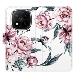Flip pouzdro iSaprio - Xiaomi Redmi Note 14 Pro 5G / 14 Pro Plus 5G - Pink Flowers - kapsičky na karty