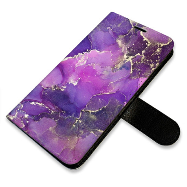 Flip pouzdro iSaprio - Xiaomi Redmi Note 14 Pro 5G / 14 Pro Plus 5G - Purple Marble - kapsičky na karty