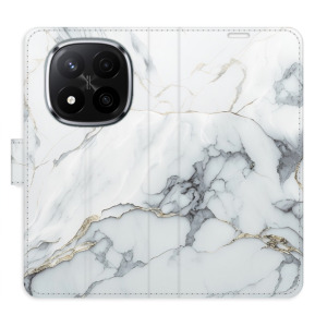 Flip pouzdro iSaprio - Xiaomi Redmi Note 14 Pro 5G / 14 Pro Plus 5G - SilverMarble 15 - kapsičky na karty