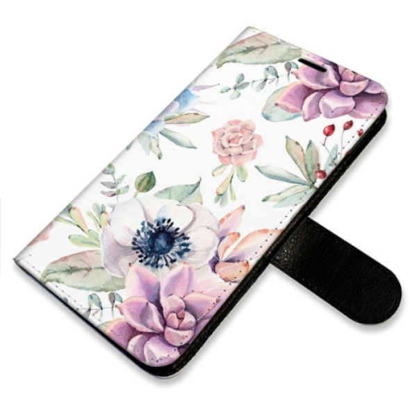 Flip pouzdro iSaprio - Xiaomi Redmi Note 14 Pro 5G / 14 Pro Plus 5G - Succulents Pattern - kapsičky na karty
