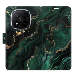 Flip pouzdro iSaprio - Xiaomi Redmi Note 14 Pro 5G / 14 Pro Plus 5G - Emerald 02 - kapsičky na karty