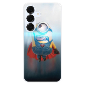 Silikonové pouzdro iSaprio - Samsung Galaxy S25 - Mimons Superman 02