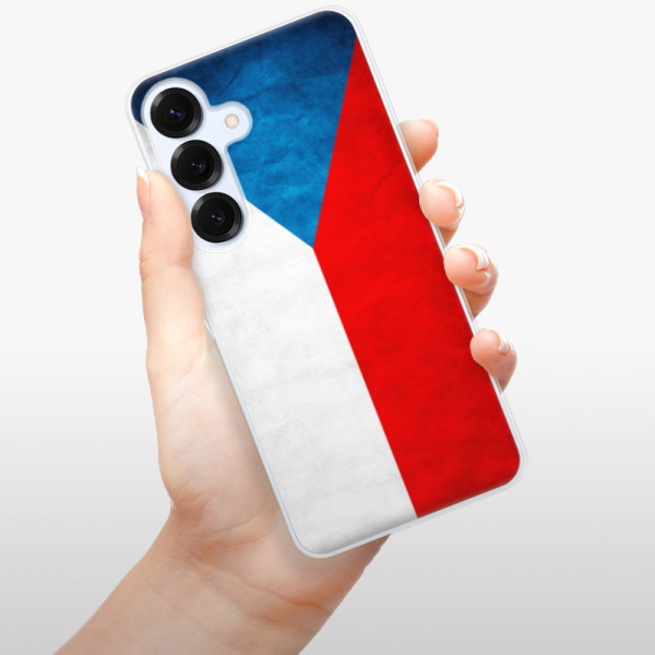 Silikonové pouzdro iSaprio - Samsung Galaxy S25 - Vlajka Česká republika