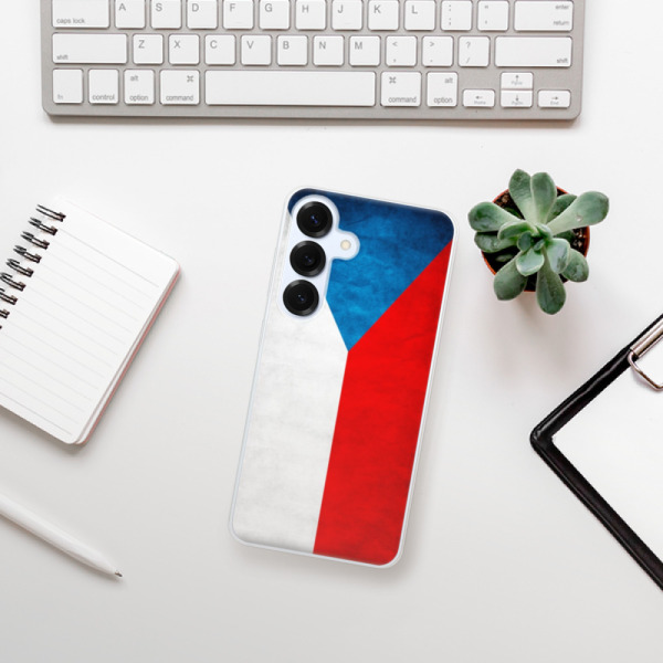Silikonové pouzdro iSaprio - Samsung Galaxy S25 - Vlajka Česká republika