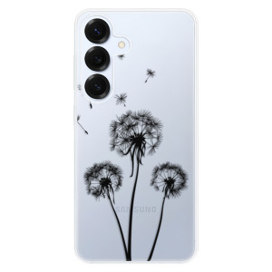 Silikonové pouzdro iSaprio - Samsung Galaxy S25 - Three Dandelions - black