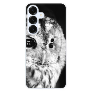 Silikonové pouzdro iSaprio - Samsung Galaxy S25 - BW Owl