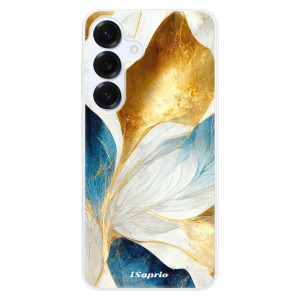 Silikonové pouzdro iSaprio - Samsung Galaxy S25 - Blue Leaves