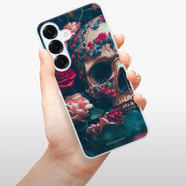 Silikonové pouzdro iSaprio - Samsung Galaxy S25 - Skull in Roses