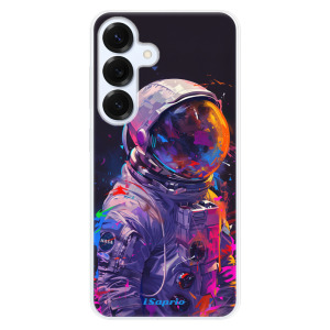 Silikonové pouzdro iSaprio - Samsung Galaxy S25 - Neon Astronaut