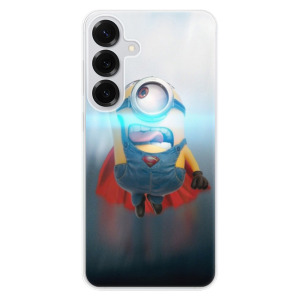 Silikonové pouzdro iSaprio - Samsung Galaxy S25 Plus - Mimons Superman 02