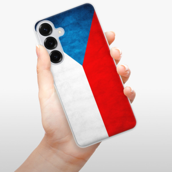 Silikonové pouzdro iSaprio - Samsung Galaxy S25 Plus - Vlajka Česká republika