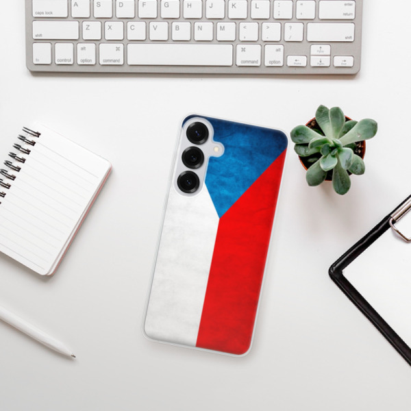 Silikonové pouzdro iSaprio - Samsung Galaxy S25 Plus - Vlajka Česká republika