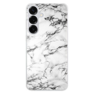 Silikonové pouzdro iSaprio - Samsung Galaxy S25 Plus - White Marble 01