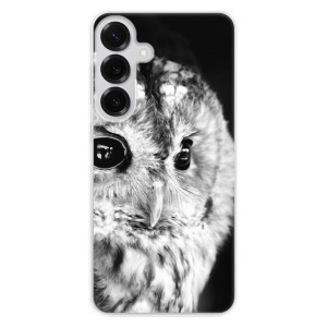 Silikonové pouzdro iSaprio - Samsung Galaxy S25 Plus - BW Owl