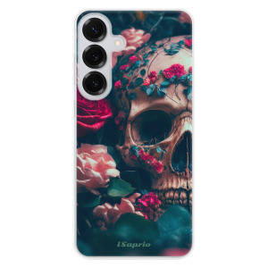 Silikonové pouzdro iSaprio - Samsung Galaxy S25 Plus - Skull in Roses