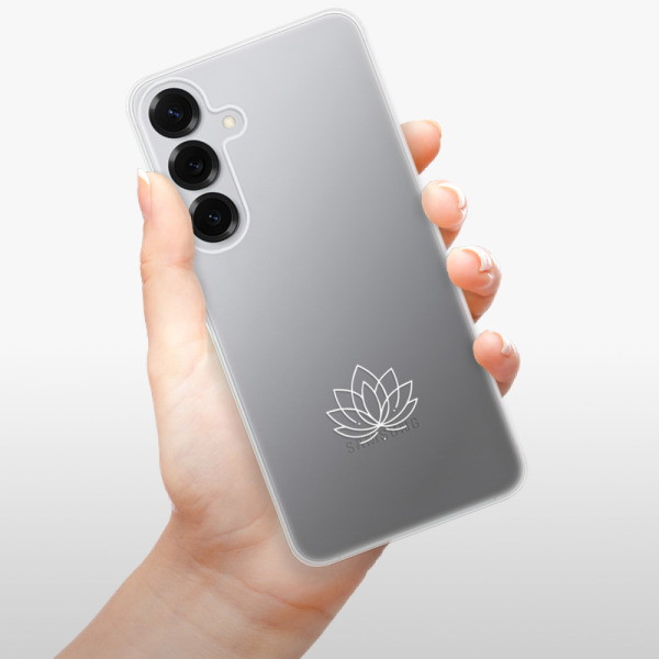 Silikonové pouzdro iSaprio - Samsung Galaxy S25 Plus - čiré - Lotos