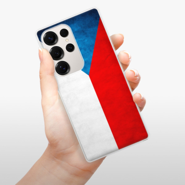 Silikonové pouzdro iSaprio - Samsung Galaxy S25 Ultra - Vlajka Česká republika