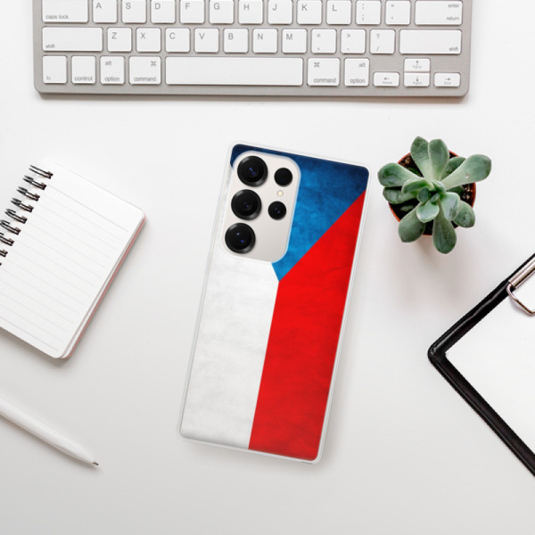 Silikonové pouzdro iSaprio - Samsung Galaxy S25 Ultra - Vlajka Česká republika