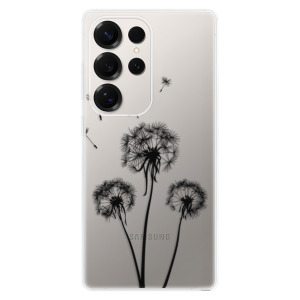 Silikonové pouzdro iSaprio - Samsung Galaxy S25 Ultra - Three Dandelions - black