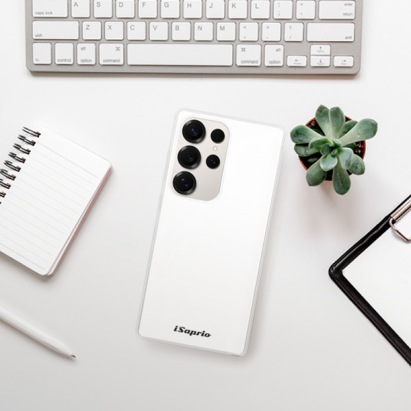 Silikonové pouzdro iSaprio - Samsung Galaxy S25 Ultra - 4Pure - bílé