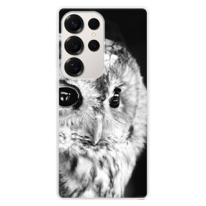 Silikonové pouzdro iSaprio - Samsung Galaxy S25 Ultra - BW Owl