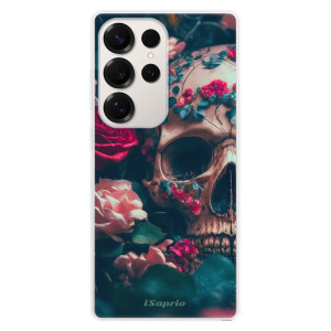 Silikonové pouzdro iSaprio - Samsung Galaxy S25 Ultra - Skull in Roses