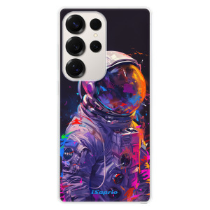 Silikonové pouzdro iSaprio - Samsung Galaxy S25 Ultra - Neon Astronaut