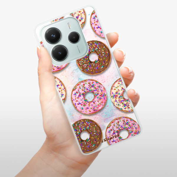 Silikonové pouzdro iSaprio - Xiaomi Redmi Note 14 5G - Donuts 11