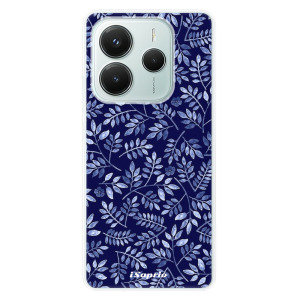 Silikonové pouzdro iSaprio - Xiaomi Redmi Note 14 5G - Blue Leaves 05