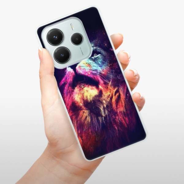 Silikonové pouzdro iSaprio - Xiaomi Redmi Note 14 5G - Lion in Colors