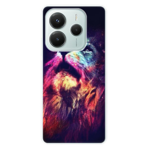Silikonové pouzdro iSaprio - Xiaomi Redmi Note 14 5G - Lion in Colors