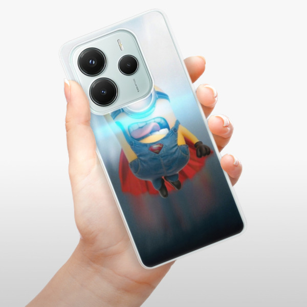 Silikonové pouzdro iSaprio - Xiaomi Redmi Note 14 5G - Mimons Superman 02