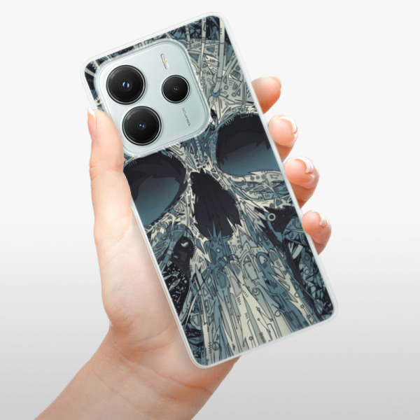 Silikonové pouzdro iSaprio - Xiaomi Redmi Note 14 5G - Abstract Skull