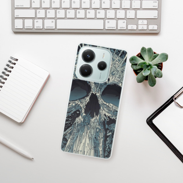 Silikonové pouzdro iSaprio - Xiaomi Redmi Note 14 5G - Abstract Skull