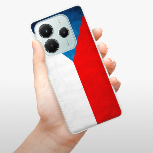 Silikonové pouzdro iSaprio - Xiaomi Redmi Note 14 5G - Vlajka Česká republika